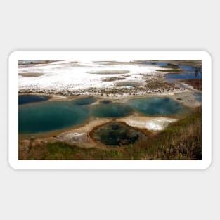 Blue Hot Springs Yellowstone Sticker